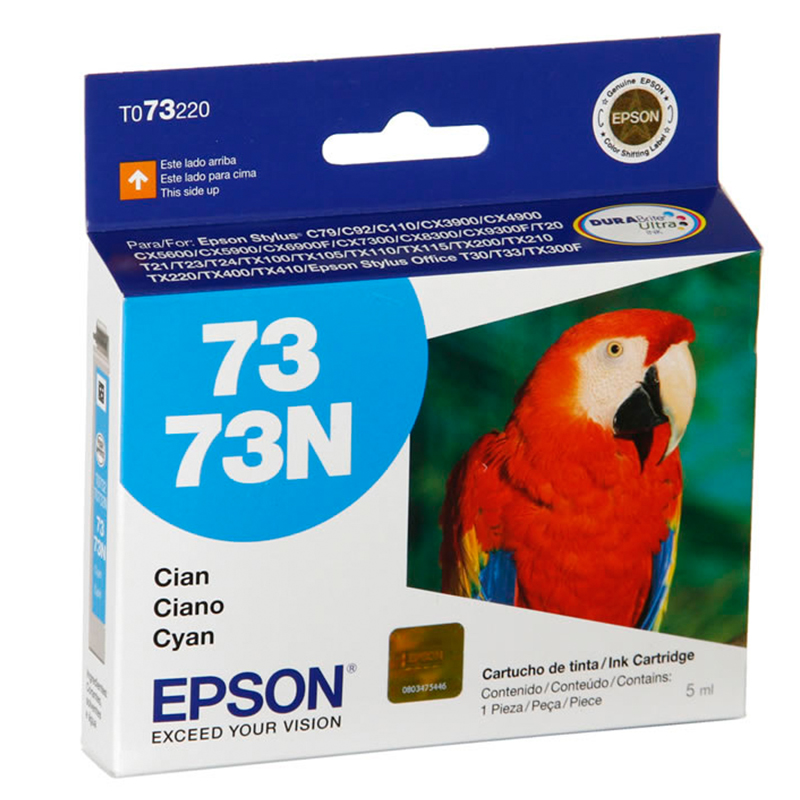CARTUCHO EPSON 73 - CYAN (T073220-AL) - Helioplott Soluciones de Impresión